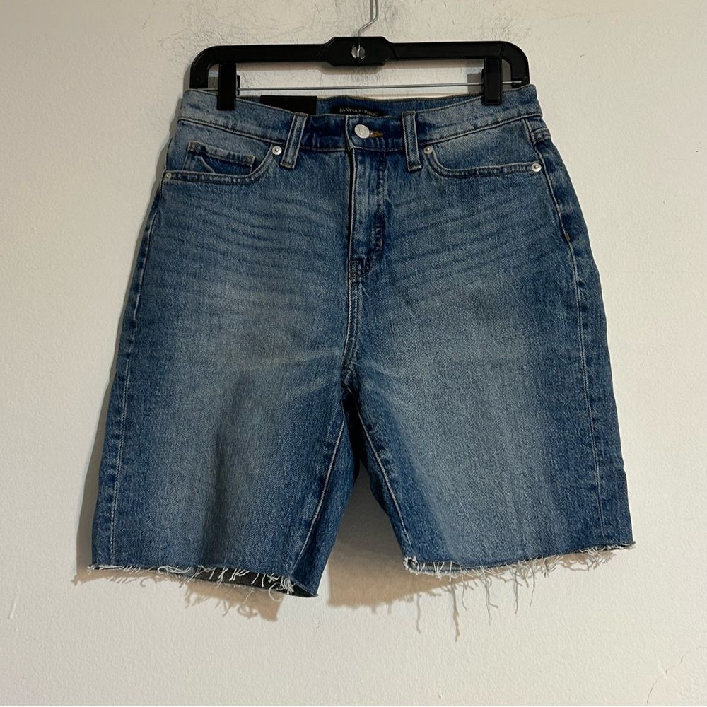 Banana Republic Factory Girlfriend Denim Bermuda Shorts Size 27 4 New